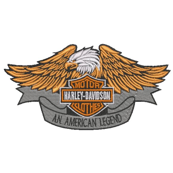 Harley Davidson Embroidered TODDLER Unisex Crewneck Sweatshirt Eagle - Picture 3 of 15